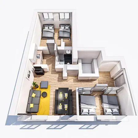 Marienplatz 2 Bedrooms Living Kitchen Διαμέρισμα *